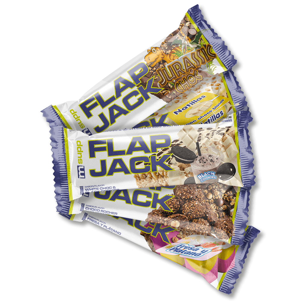 FlapJack de barrita de avena energÃ©tica complemento alimenticio de barritas de carbohidratos hecho por MM Supplements