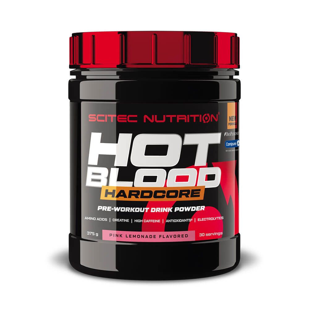 Hot Blood Hardcore en 375g del fabricante Scitec Nutrition en la categoría pre entreno
