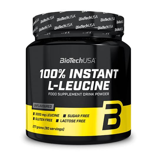 100% Instant L-Leucina da marca Biotech USA em Biotech USA