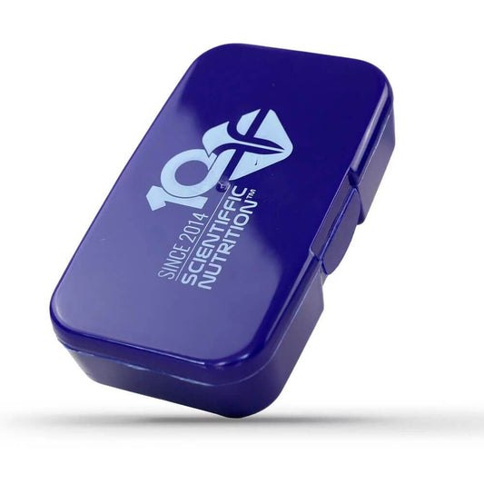 Caixa para comprimidos da marca Scientiffic Nutrition em Scientiffic Nutrition