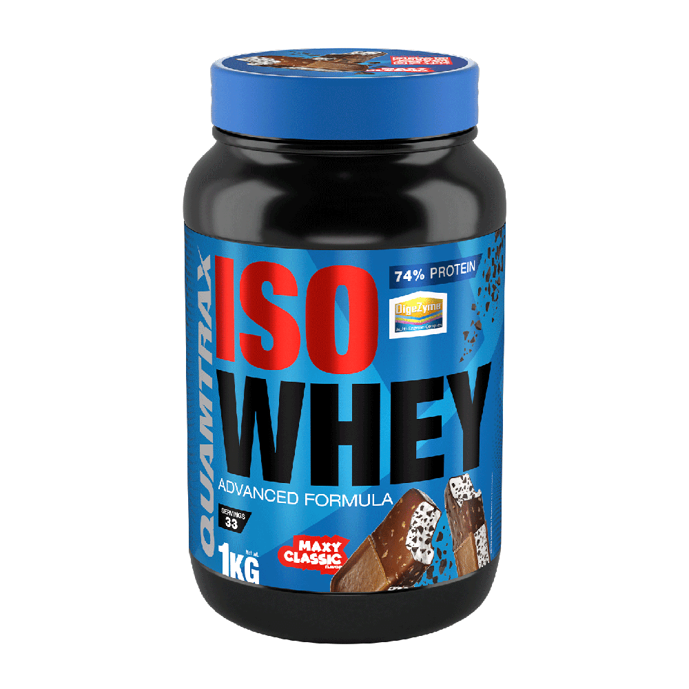 IsoWhey de 1kg por Quamtrax en la categoría proteína de aislado de suero isolate