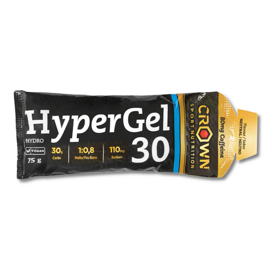 Gel HyperGel 30 Hydro com Cafeína da marca Crown Sport Nutrition em Energéticos