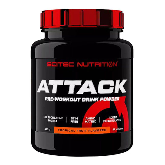 Attack da marca Scitec Nutrition em Pré / Intra / Pós