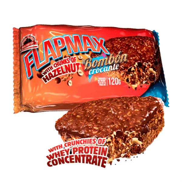 FlapMax en flapjack en la sección de barritas de carbohidratos de Max Protein