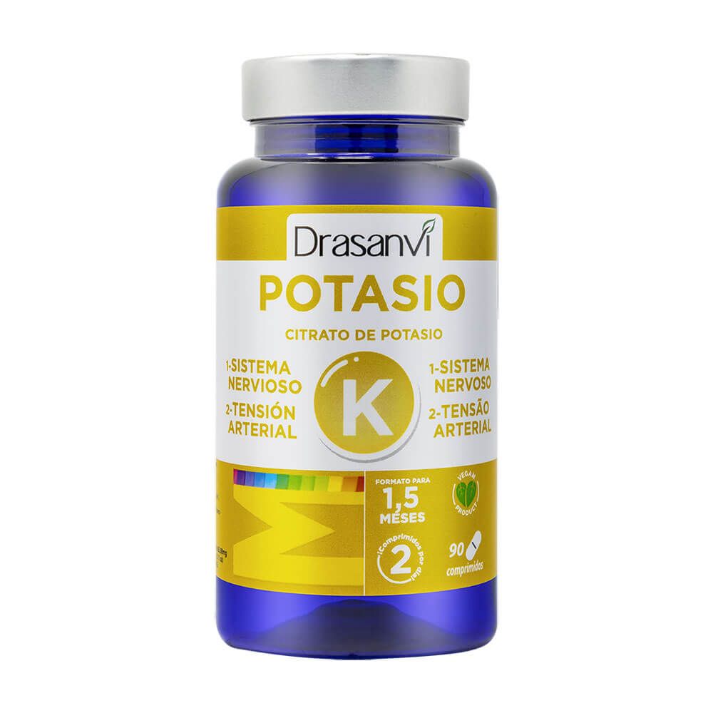 Mineral Citrato de Potasio en 90 tabletas complemento alimenticio de minerales hecho por Drasanvi