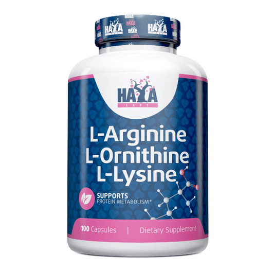 L-Arginina, L-Ornitina, L-Lisina da marca Haya Labs em Aminoácidos