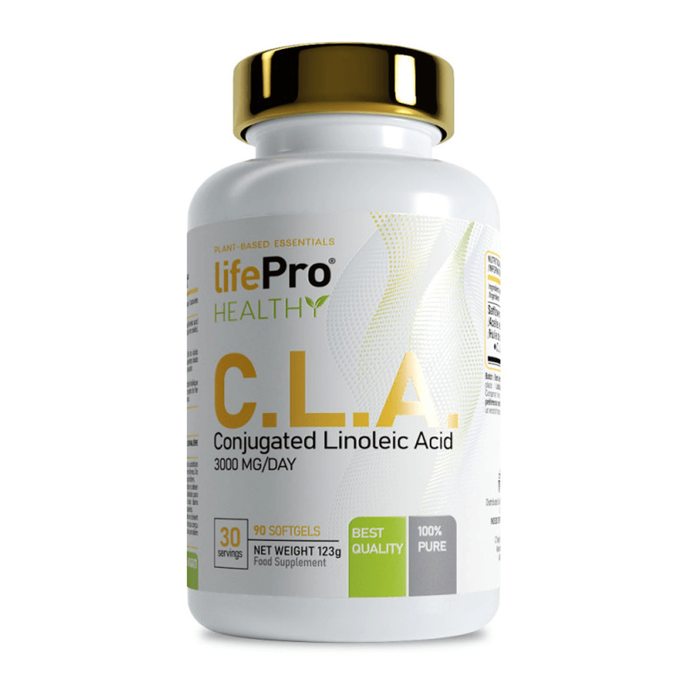 CLA 1000mg envase de 90 softgels de la marca LifePRO