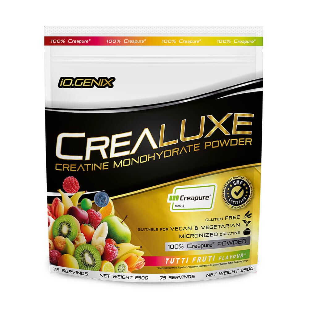 Crealuxe bote de 250g suplemento de creatina monohidrato de IO.Genix