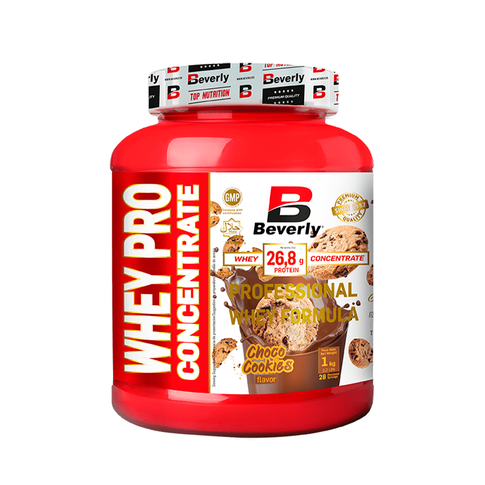 Whey Pro Concentrate en 1kg de Beverly Nutrition - proteina de suero whey
