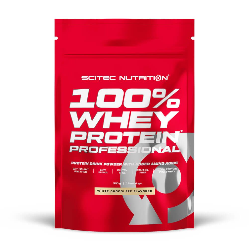 100% Whey Protein Professional de 500g en la sección de proteina de suero whey hecho por Scitec Nutrition