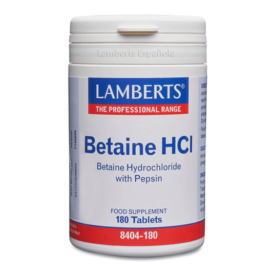 Betaína HCI com Pepsina da marca Lamberts em Lamberts