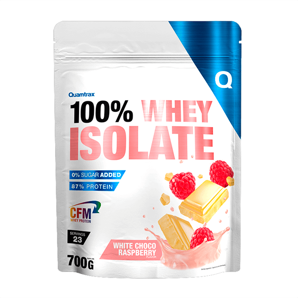 100% Whey Isolate presentación de 700g suplemento de la sección proteína de aislado de suero isolate hecho por Quamtrax