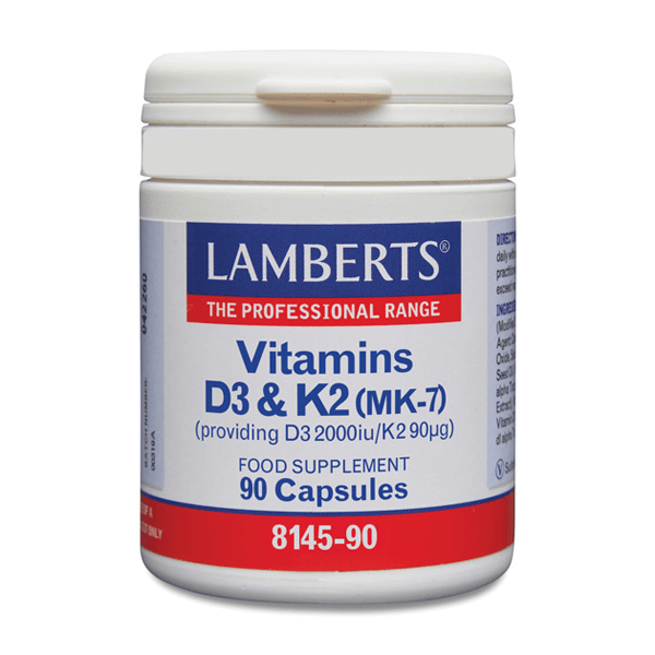 Vitamina D3 + K2 (2000UI/90µg) - Lamberts 0