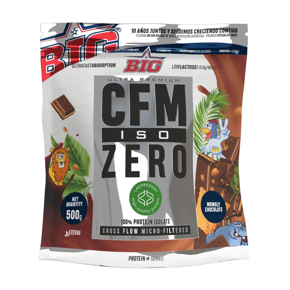 CFM ISO Zero presentación de 500g complemento alimenticio de proteína de aislado de suero isolate del fabricante BIG