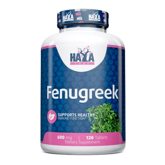 Feno-grego 600 mg da marca Haya Labs em Extractos botânicos e minerais