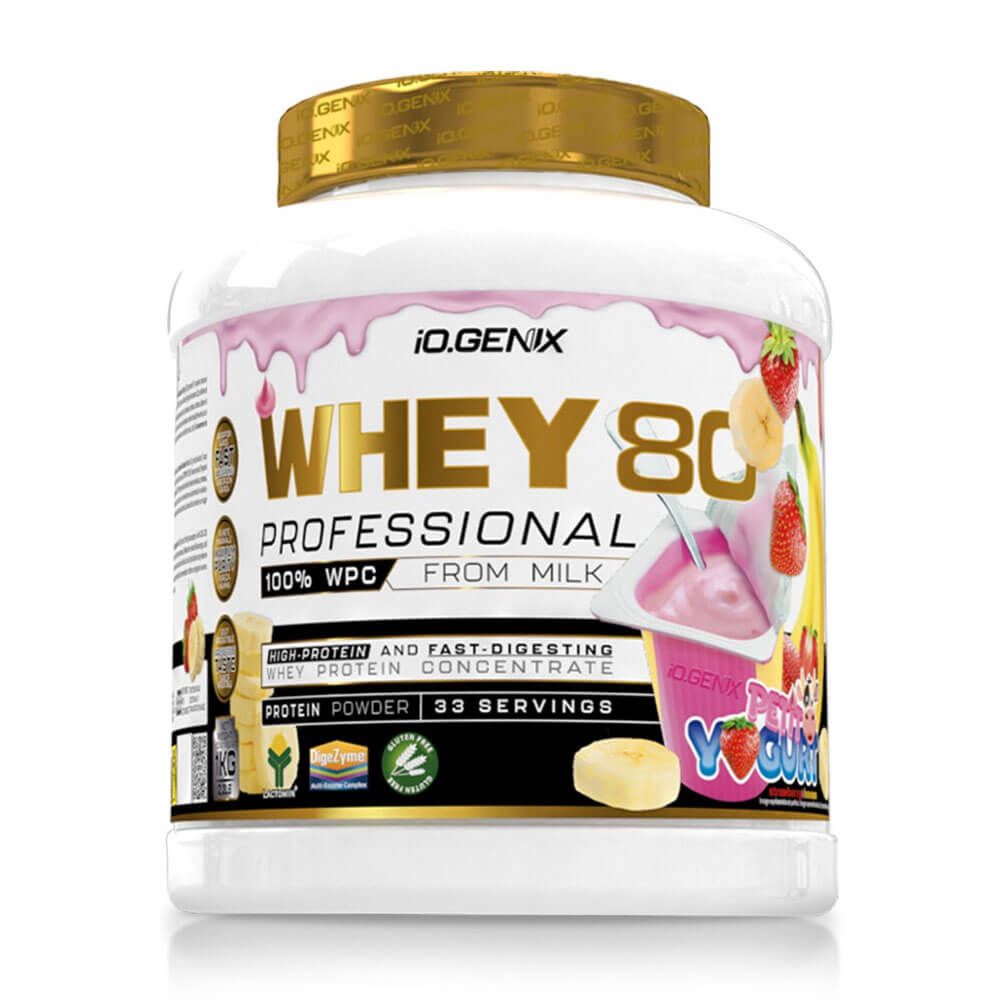 Whey 80 Profesional bote de 1kg de IO.Genix - proteina de suero whey