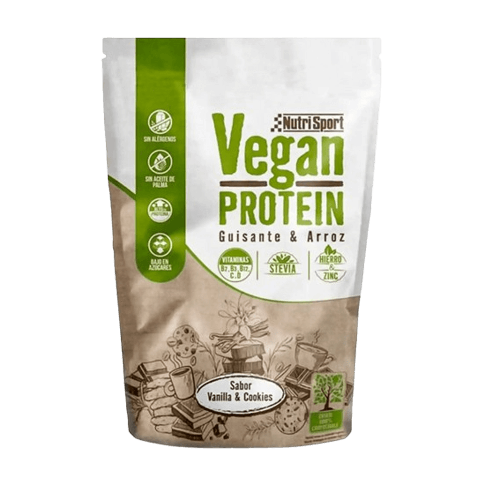 Vegan Protein en 468g suplemento de proteína vegetal y veganos del fabricante Nutrisport