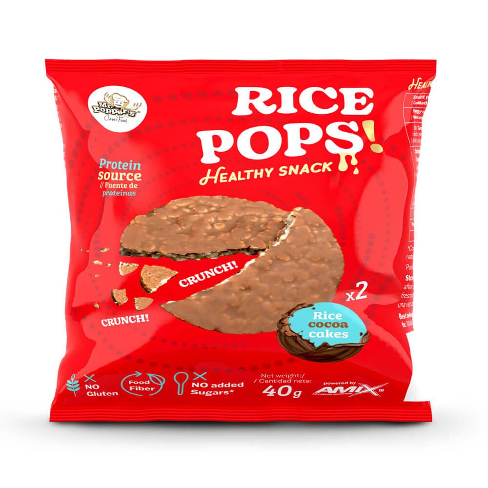 Tortitas de Arroz Rice Pops envase de 40g de la categoría tortitas de cereales de Amix Mr. Poppers