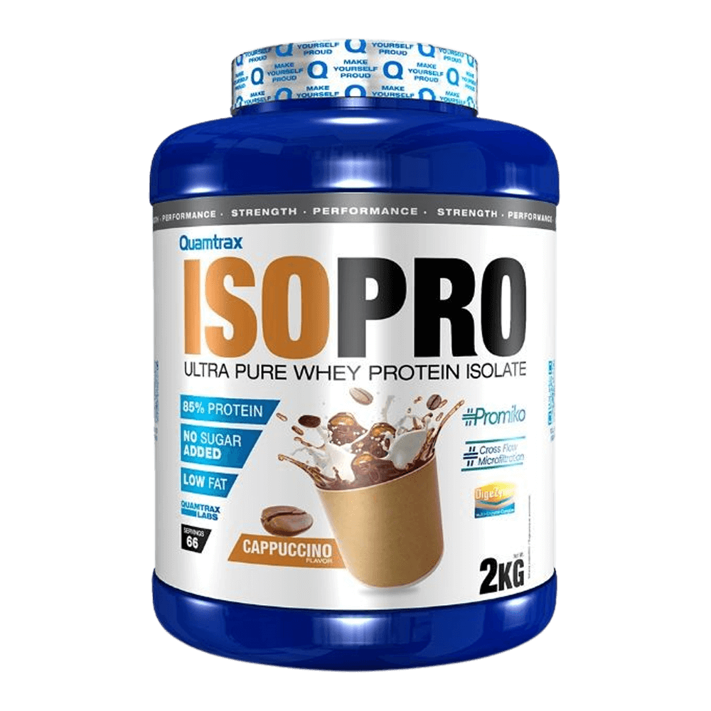 Isopro CFM envase de 2kg del fabricante Quamtrax en la categoría proteína de aislado de suero isolate