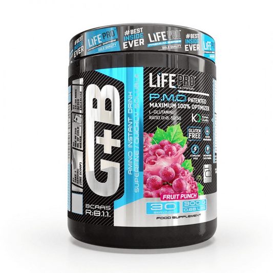 BCAA 8:1:1 + Glutamina da marca LifePRO em Aminoácidos