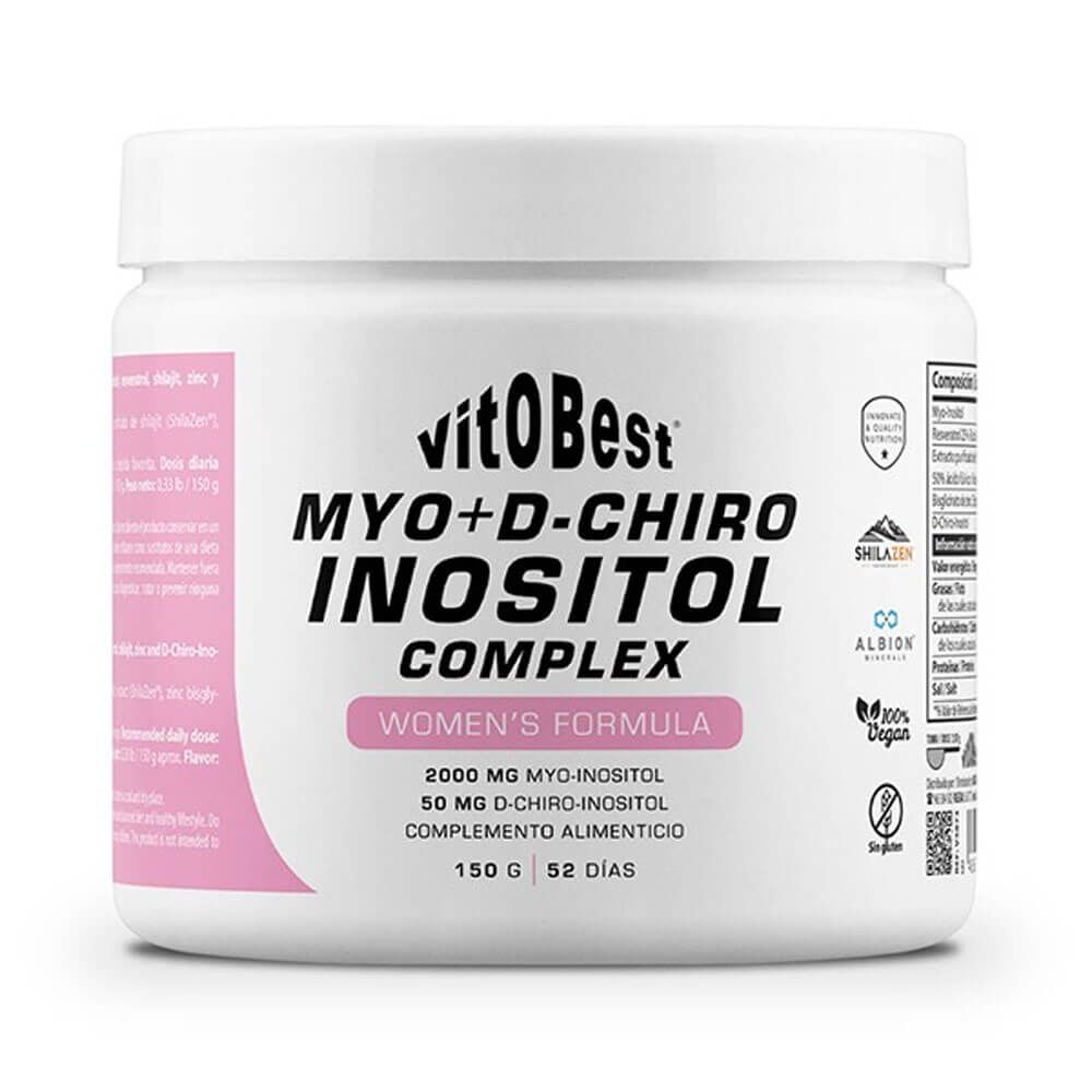 Myo+D-Chiro Inositol Complex de 150g de la marca VitoBest complemento alimenticio de especial mujer