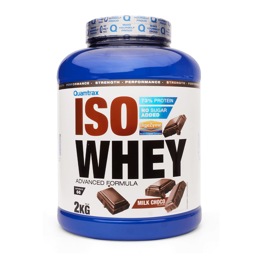 IsoWhey envase de 2kg de la categoría proteína de aislado de suero isolate de la marca Quamtrax
