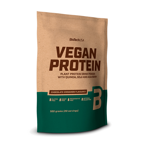 Vegan Protein envase de 500g de Biotech USA (Proteína Vegetal y Veganos)