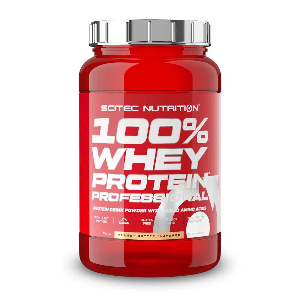 100% Whey Protein Professional bote de 920g hecho por Scitec Nutrition de la categoría proteina de suero whey
