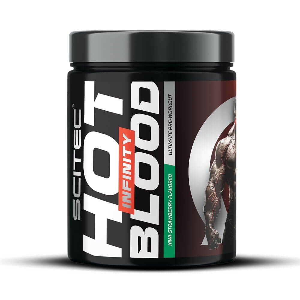 Hot Blood Infinity en 350g en la sección de pre entreno de Scitec Nutrition
