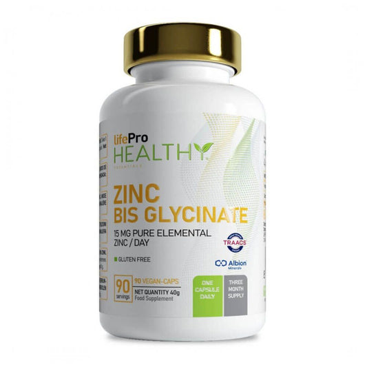 Bisglicinato de zinco 15Mg da marca LifePRO em LifePRO
