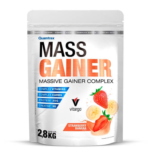 Mass Gainer de 2.8kg de la marca Quamtrax en la sección de ganadores de peso con proteína