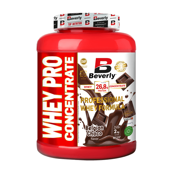 Whey Pro Concentrate bote de 2kg del fabricante Beverly Nutrition en la sección de proteina de suero whey