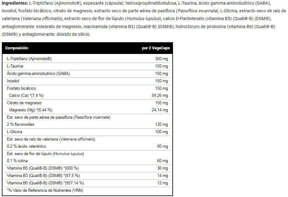Información nutricional