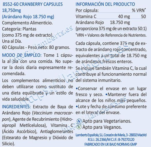 Información nutricional