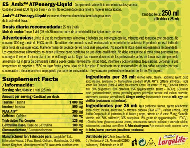Información nutricional