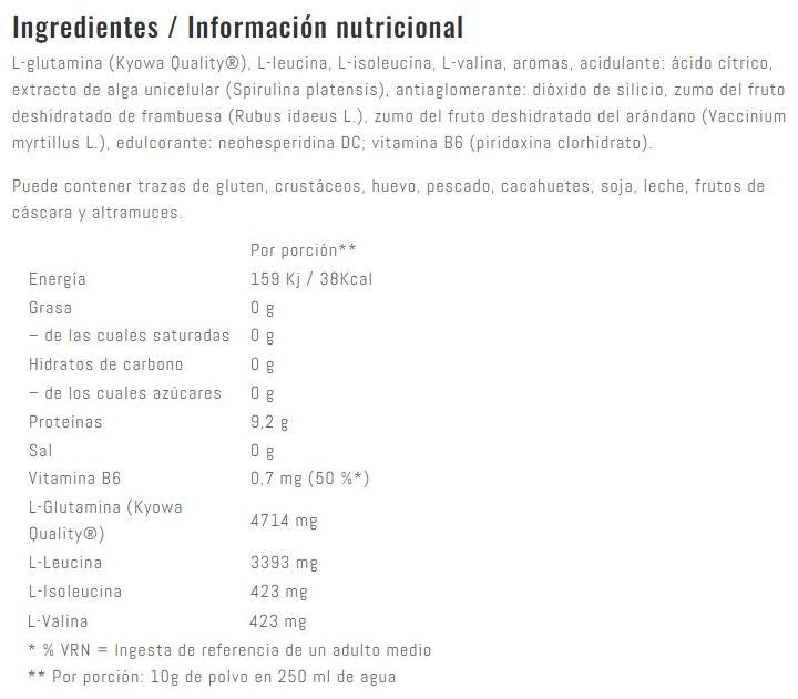 Información nutricional