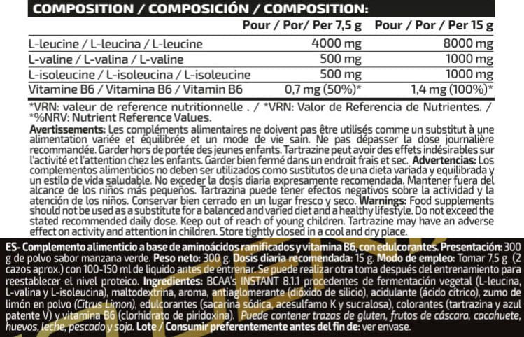 Información nutricional