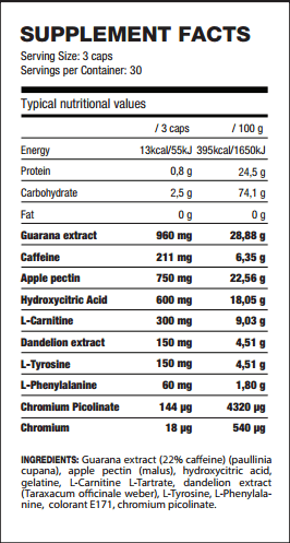 Información nutricional
