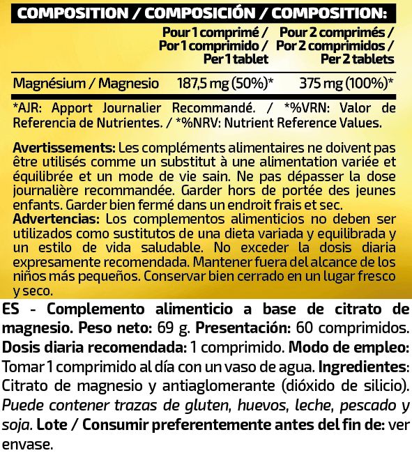 Información nutricional