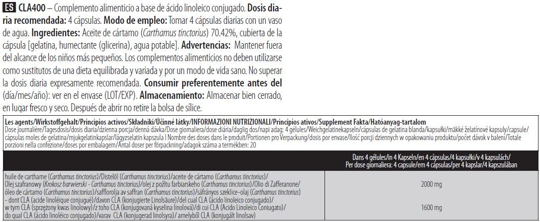Información nutricional