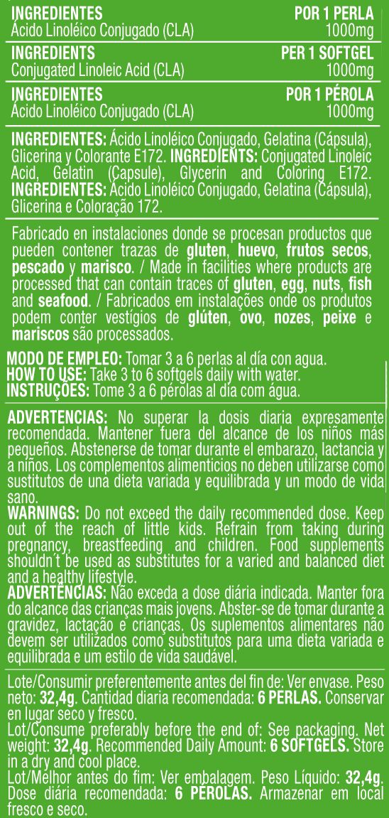 Información nutricional