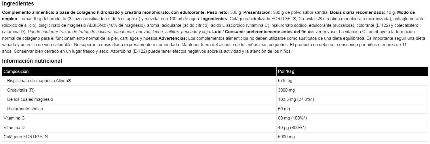 Información nutricional