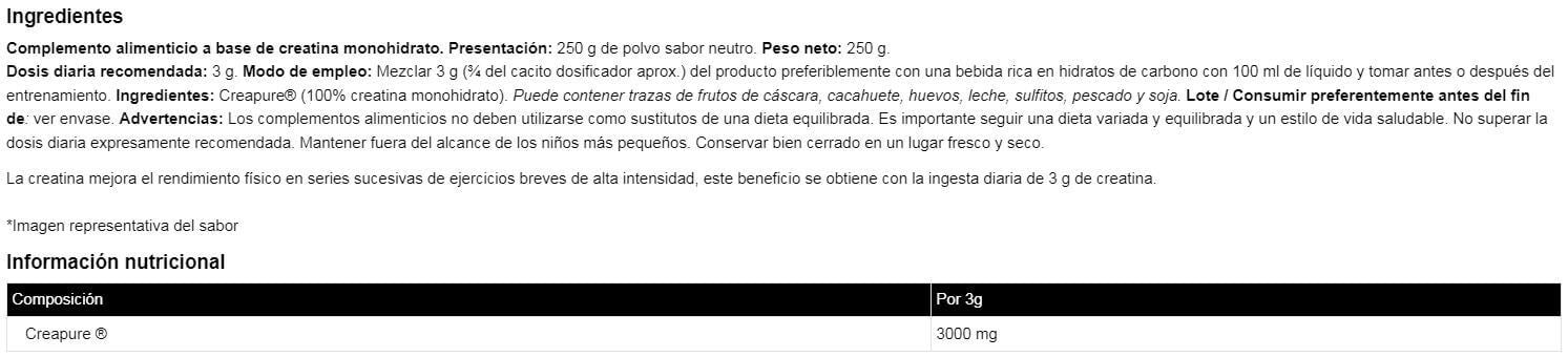 Información nutricional