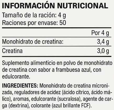 Información nutricional