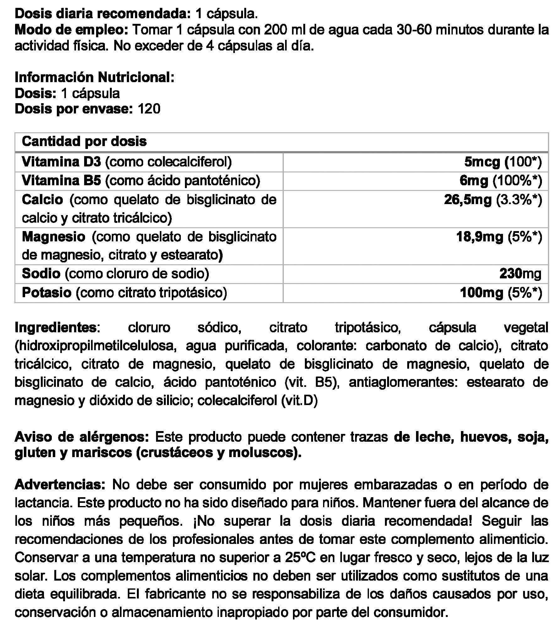 Información nutricional