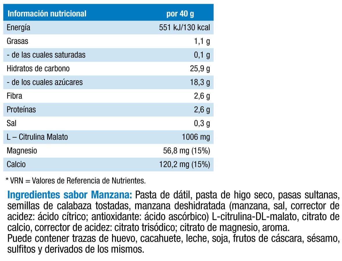 Información nutricional