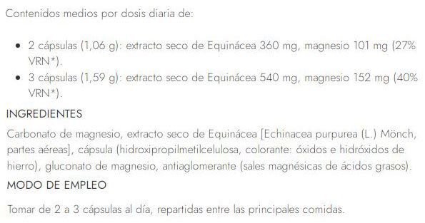 Información nutricional