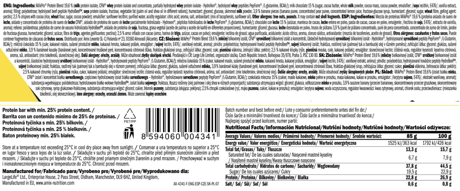 Información nutricional