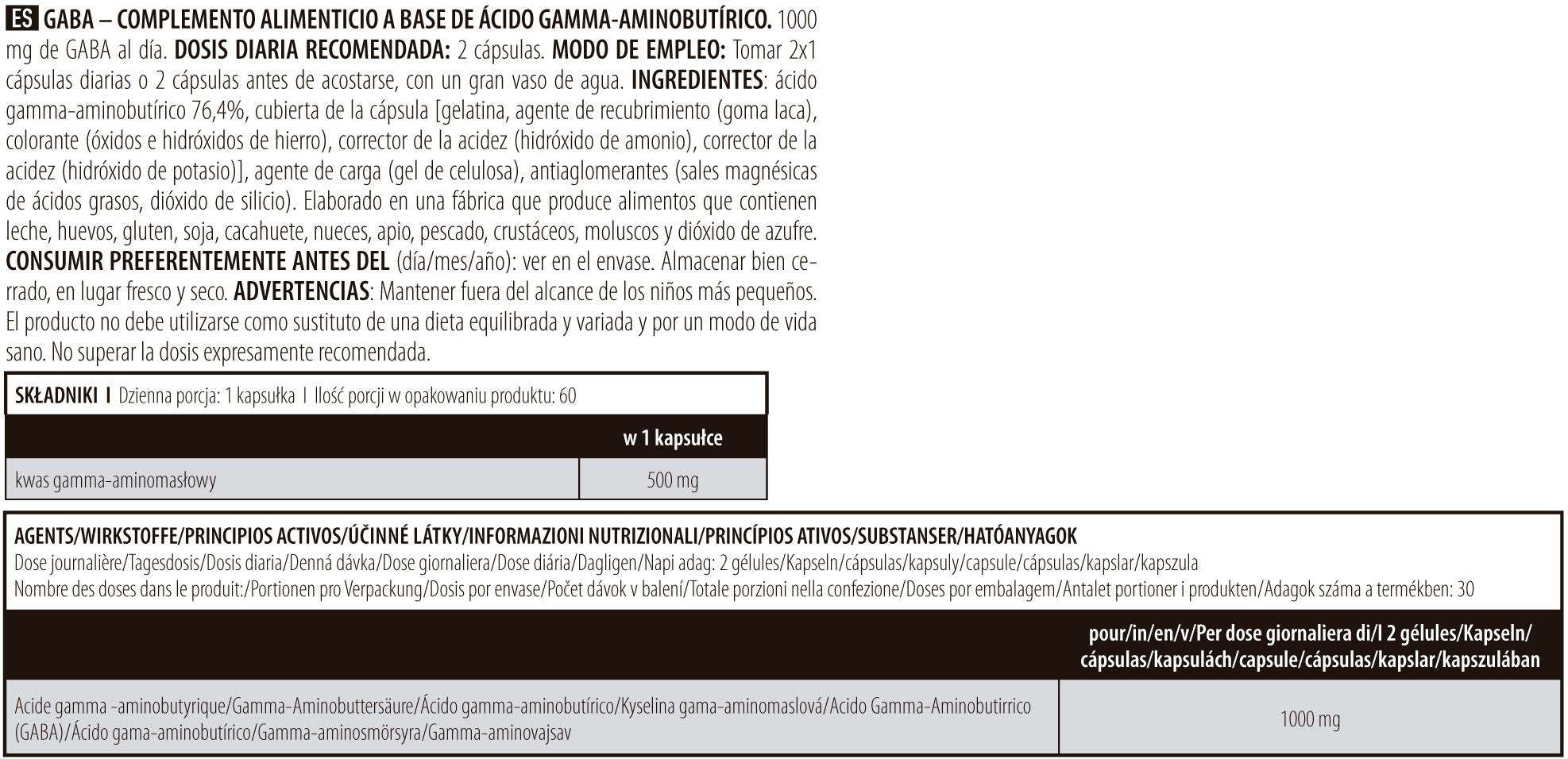 Información nutricional