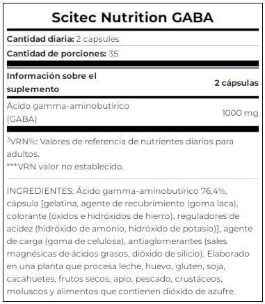 Información nutricional